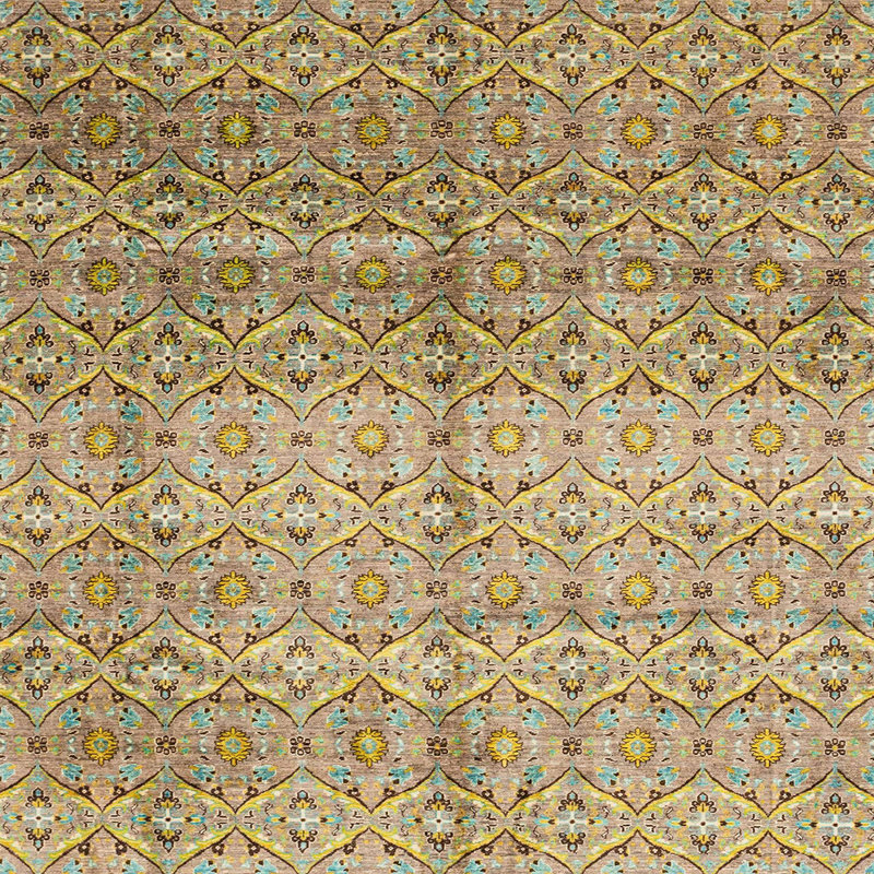 Abstract Indoor Rug, Square 3'