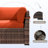 Mecayla 2-Person Wicker Outdoor Seating Group with Cushions-1449946855