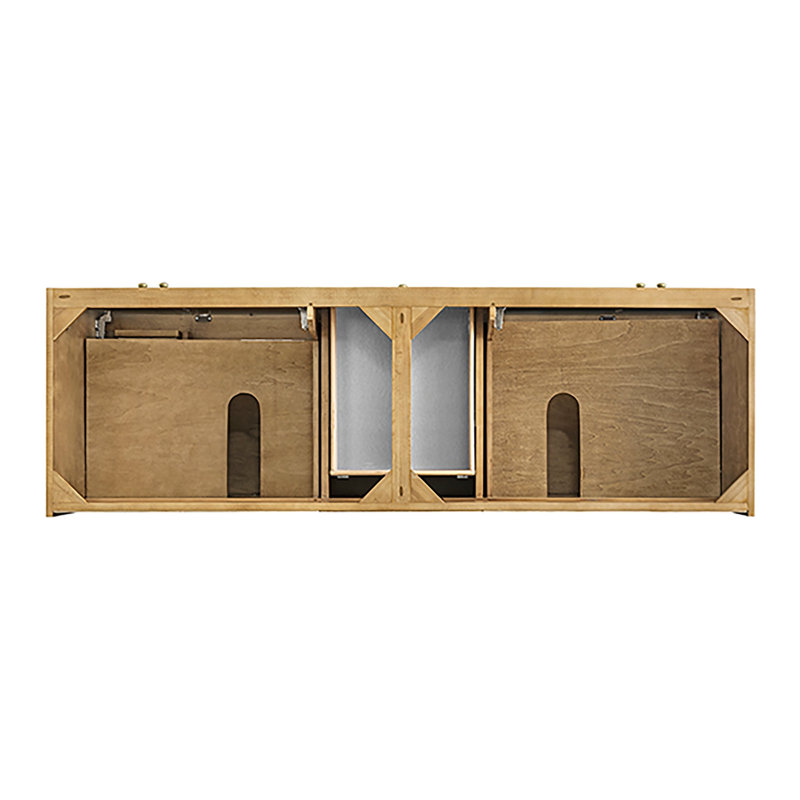 Laurent 72'' W Double Bathroom Vanity Base, Light Natural Oak