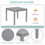 Ensemble de salle à manger 5 pièces en bois élégant: table et 4 chaises, pour 4 personnes-1443976580