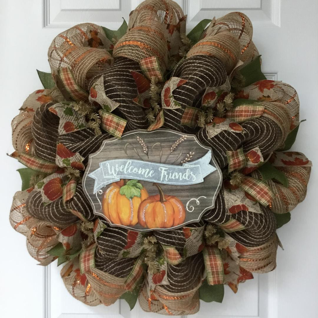 Welcome Friends Harvest Wreath The Holiday Aisle®