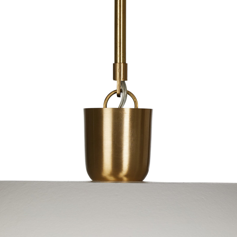 Walton Pendant-White Aluminum Enamel, White