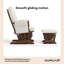 Fauteuil oscillant et repose-pieds Hoop - Noisette et Boucle-1777858051-1777858076