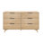 6 Drawer 59.5" W Solid Wood Dresser-838158026