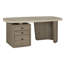 Angus 70" Reclaimed Wood Writing Desk In Concrete Gray