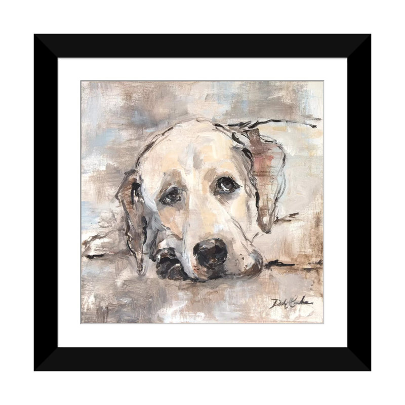 « lazy daze », reproduction sur toile, H 24 po x l 24 po x P 1 po, Papier d'art encadré noir, Blanc