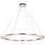 Stoker - Luminaire suspendu rond à DEL 36 pouces - Finition nickel poli - Cristal K9-965424280