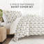 Ensemble de housse de couette à motif de plumes Home-718048614