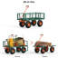 Chariot de jardin robuste en acier, chariot de jardin 3 en 1-117285987-117285984
