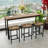 Dining Table Set With 3 Dining Stools