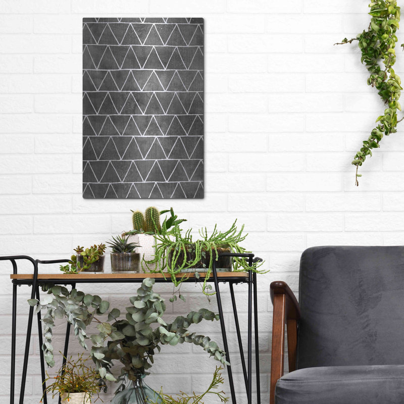 " Modern Monochrome II " by Grace Popp, 16" H x 12" W