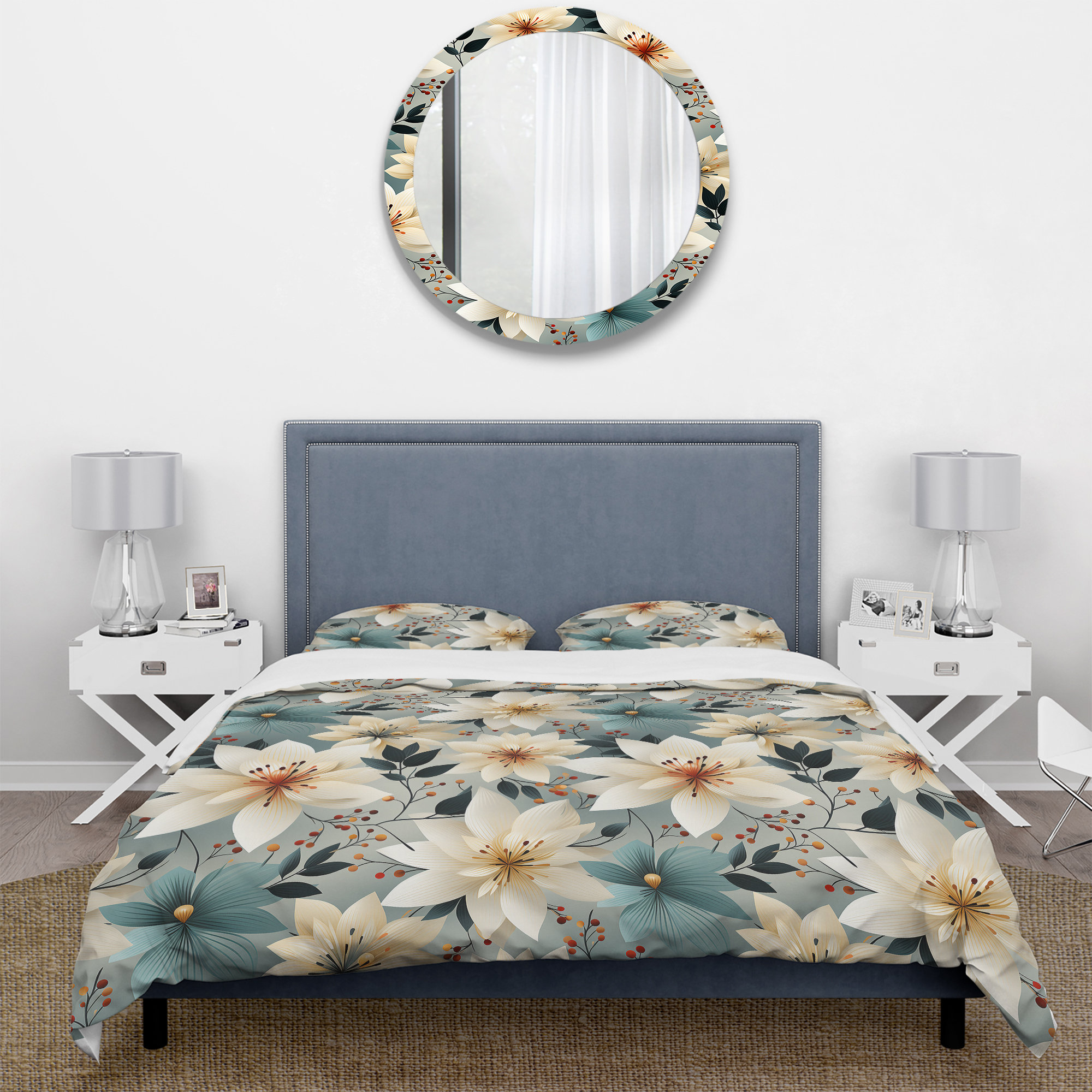 Floral Harmony Duvet Cover Set NCU0PVL182
