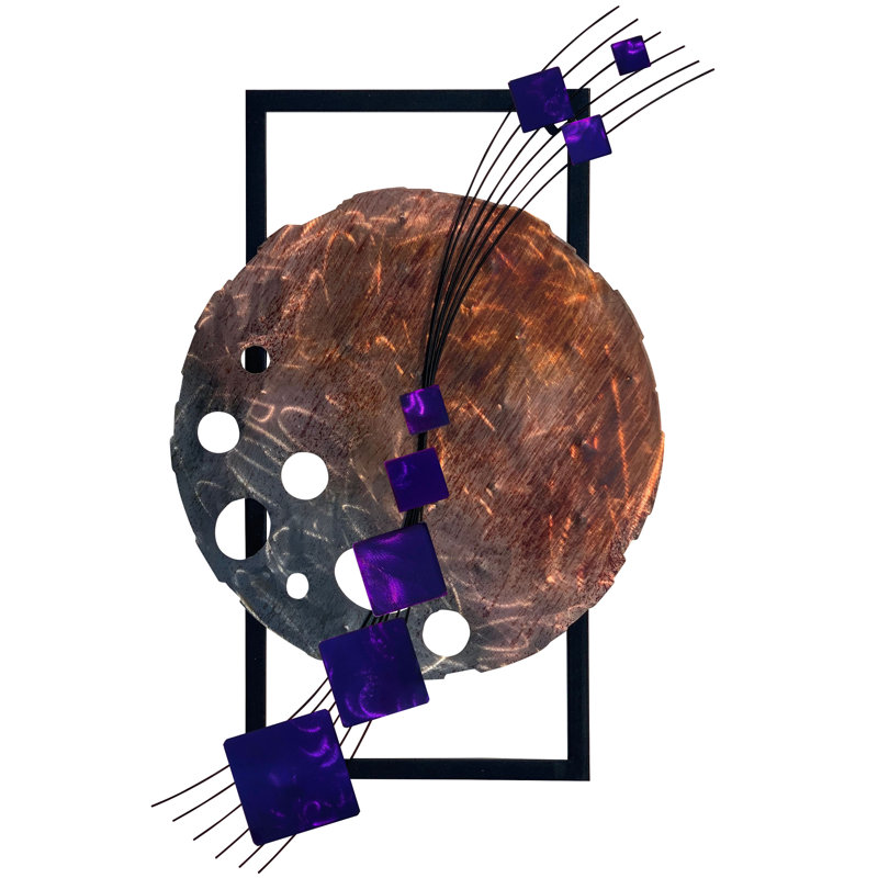 Décoration murale côté obscur de la lune, Mauve bonbon