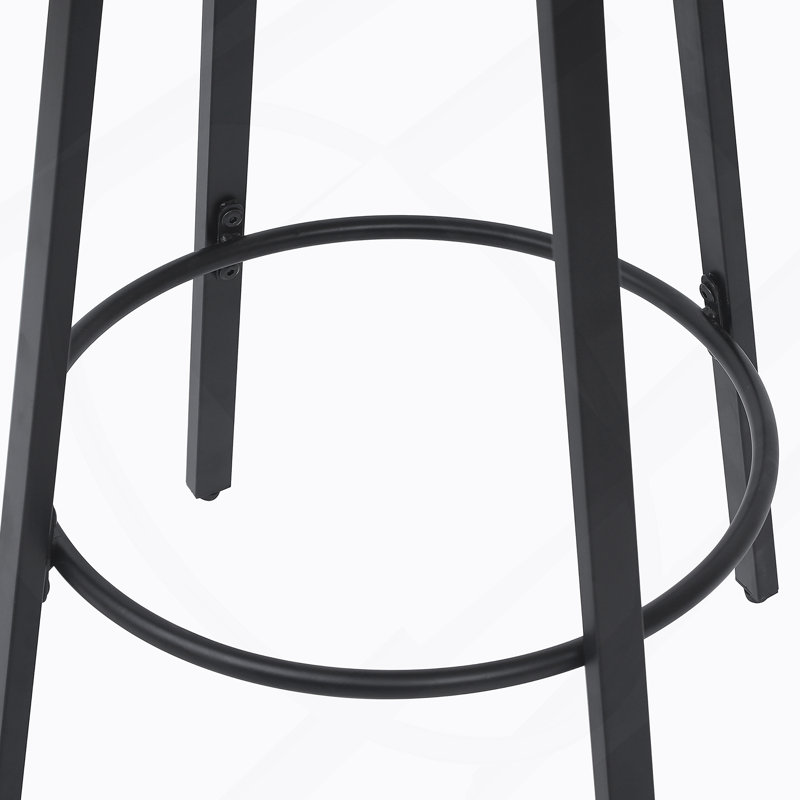 Tabourets de bar polyvalents à hauteur de comptoir avec tissage en PVC tissé à la main pour une utilisation intérieure et extérieure