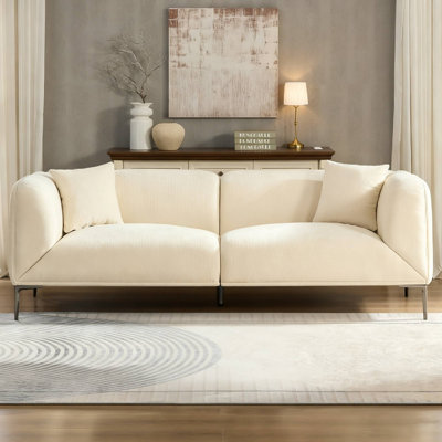 82.66" Stylish Modern Sofa Ideal For Living Room Casual Gatherings & Relaxing Afternoon Hours