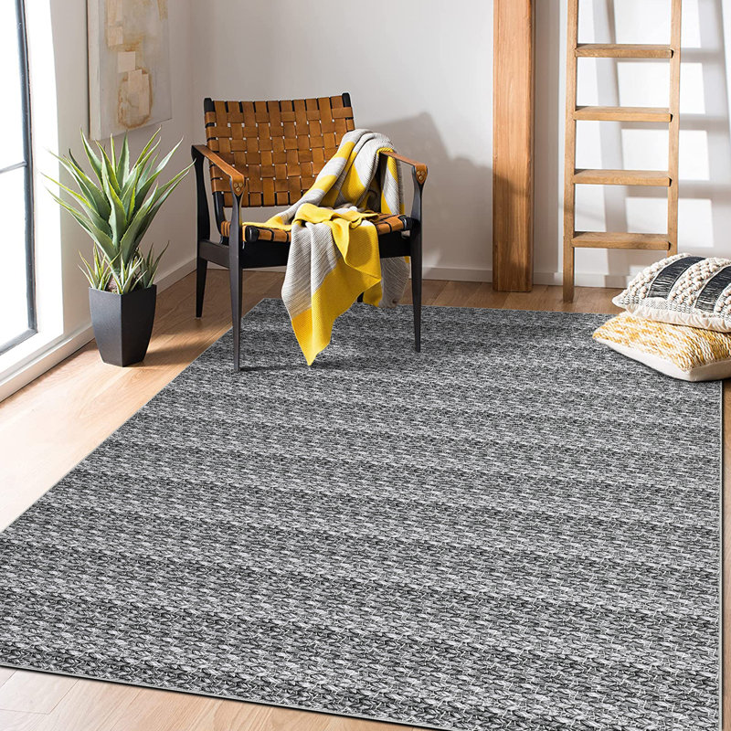 9x12 Area Rug Modern Braided Washable Rug Non Slip Floor Cover Non-Shedding Vintage Rustic Rug Solid Farmhouse Rug Accent Carpet for Bedroom Dining Room Nursery
