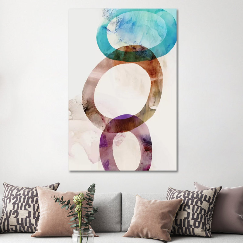 Triple II by Tom Reeves - Wrapped Canvas Painting, 152.5 cm H x 101.5 cm W