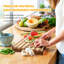 Bamboo Stovetop Cover,Countertop Cutting Board With Adjustable Legs, Dual-Purpose Chopping Board For Electric Stove Burner