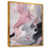 Toile avec cadre flottant or