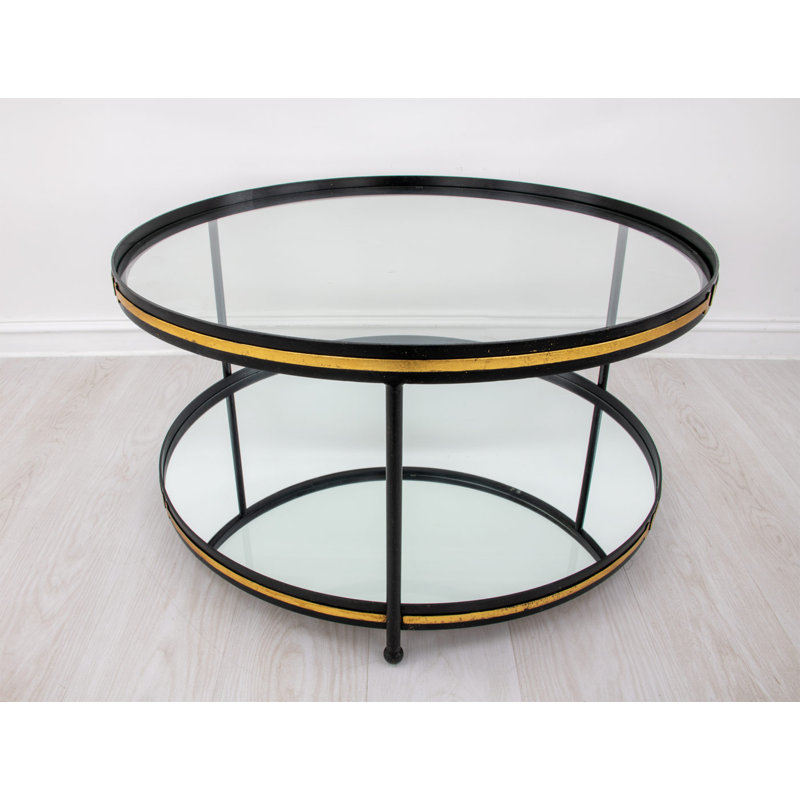 Tiffany Coffee Table, Black/Gold