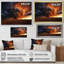 Storm Raging Inferno II - Landscapes Canvas Art Print-606992262-606992257