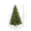 King Green Spruce Artificial Christmas Tree with LED Warm White Lights with Stand-772275876-767852200