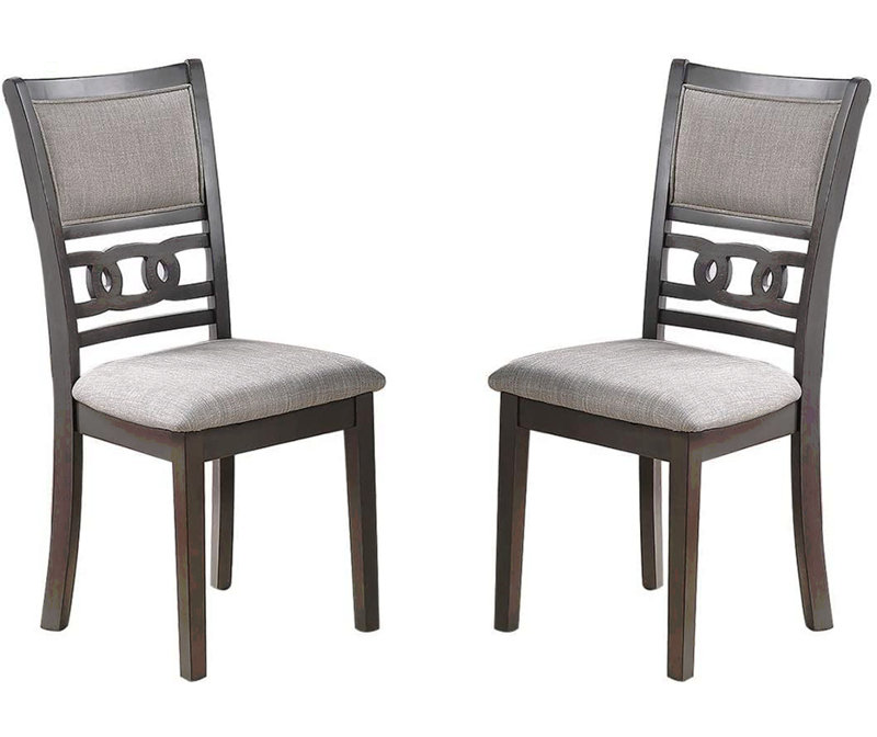 Ensemble de 2 chaises de salle à manger à finition unique