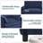 Deloni 33"W Upholstered Oversized Chenille Accent Chair with Ottoman Set for Living room and  2 Pillow-230413601