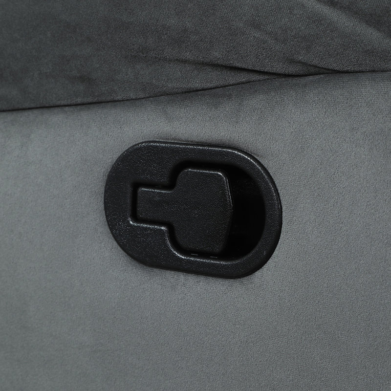 Fauteuil inclinable en tissu de microfibre transitionnel, Gris