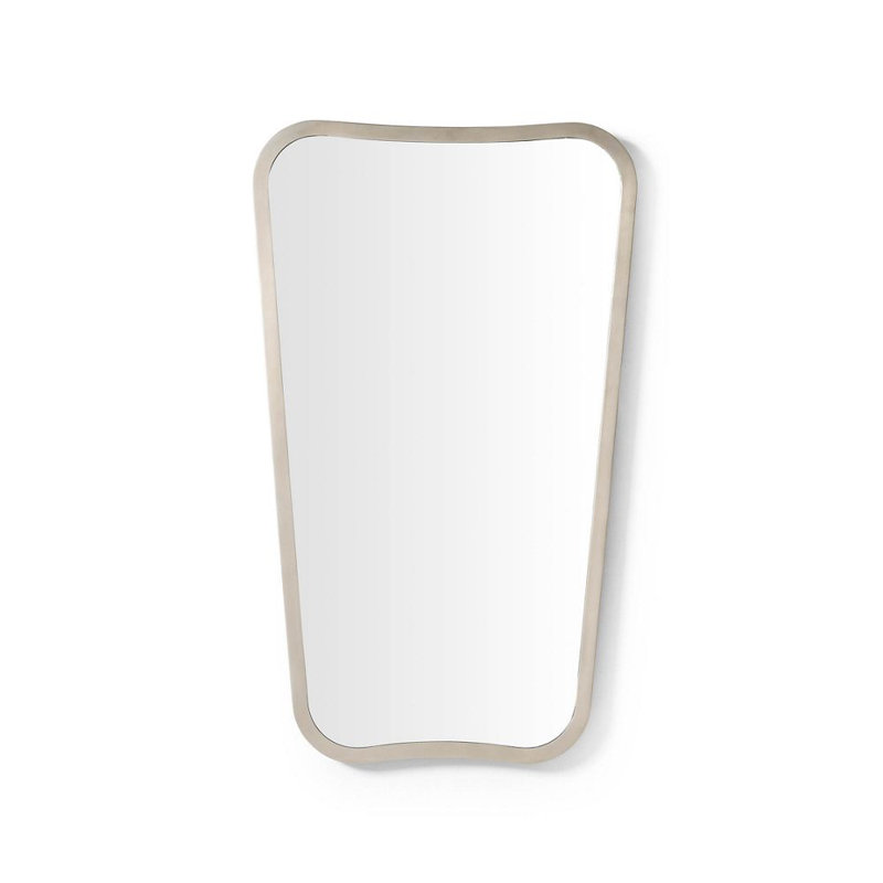 Contour Metal Mirror, Brushed Pewter