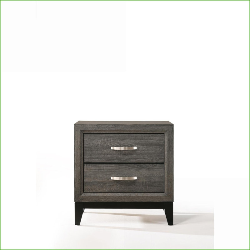 Table de chevet moderne 2 tiroirs Valdemar