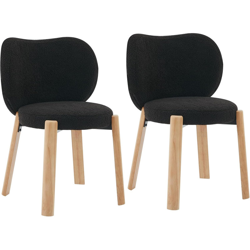 Upholstered Accent Chair, Black