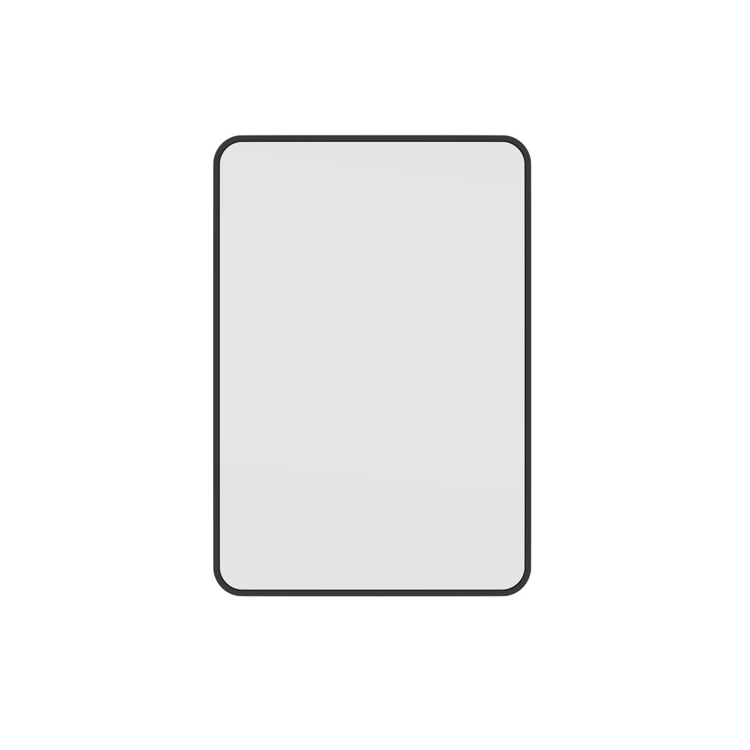 Trinity 22 in. x 32 in. Rectangle Radius Mirror Glass Warehouse 