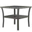 Table d'appoint d'extérieur en rotin avec tablette de rangement-1644623977