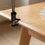 Table de salle à manger extensible en chêne massif avec glissière en métal, sièges 6 à 10, finition bois clair, 59 pouces