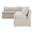 Gusella Slipcover Dining Banquette Beige 121In-127271397-127271401