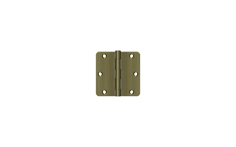 Steel Hinge, Antique Brass