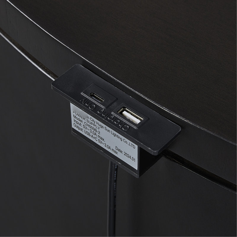 Table de chevet ovale 3 tiroirs, finition en placage d'eucalyptus moderne, bois massif noir +, tiroir à fermeture silencieuse et silencieuse, plateau doublé en feutre pour bijoux, charge, profondeur 28 po, largeur 18 po, hauteur 26 po, élégance 79,5 lb