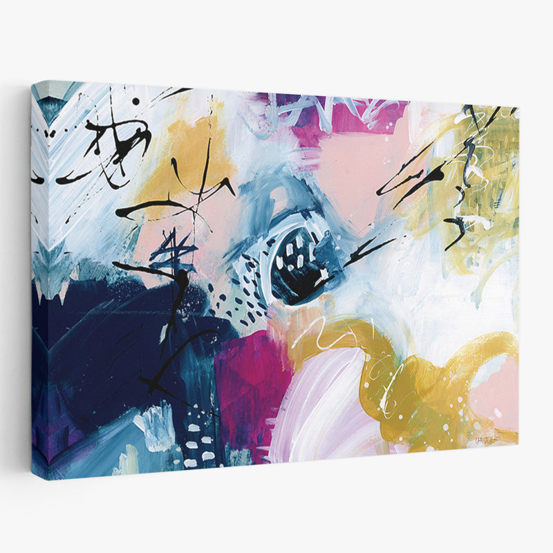 Abstrait - Graffiti abstrait I, H 16 po x l 24 po