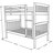 Blumberg Twin Over Twin Solid Wood Standard Bunk Bed by Viv + Rae, Mattresses Not Included-366484141
