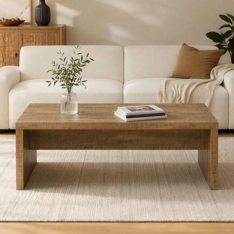 Brianna Mango Rectangular Engineered Wood Coffee Table