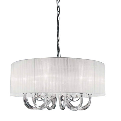 Luminaire suspendu tambour simple à 6 lumières Adalynn