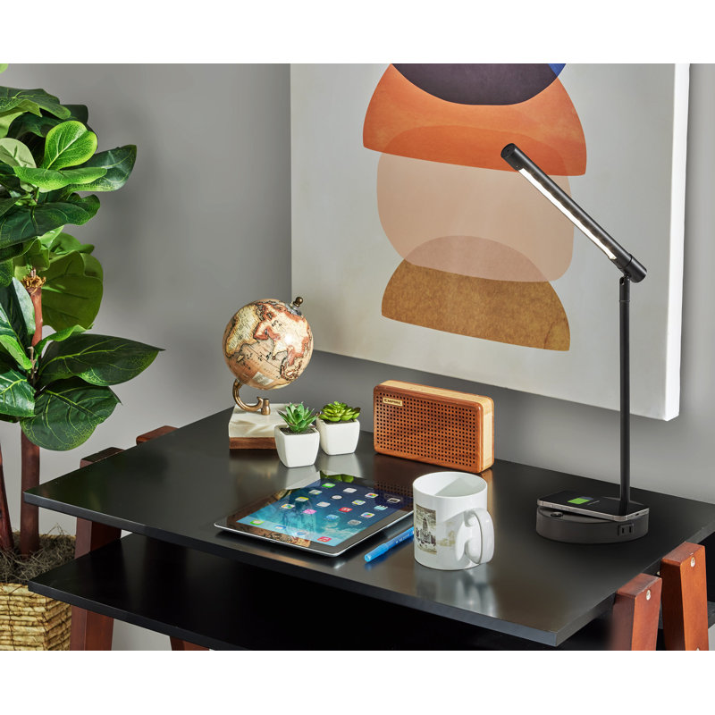 Dax LED Wireless Charging Desk Lamp, Black, Black, Black