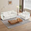 Ensemble de canapé-lit 2 pièces 2 pièces avec causeuse et canapé simple avec cadre en bois massif-313449642