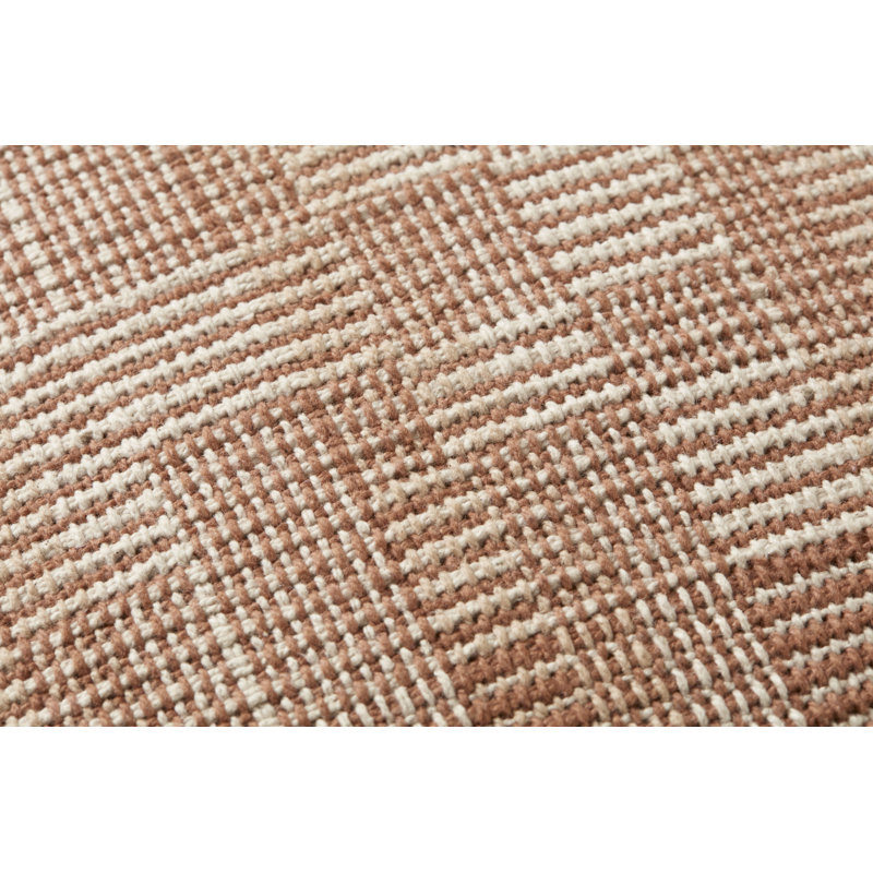 Amber Lewis Clay and Natural Round Cotton Pillow Cover