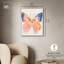 «Butterfly Boho», art mural boho pêche par Art Remedy-104326110-111724016