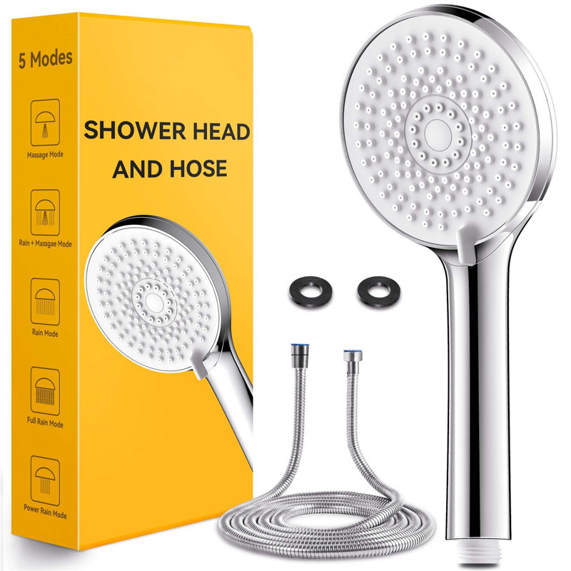 Handheld Shower Head, Silver