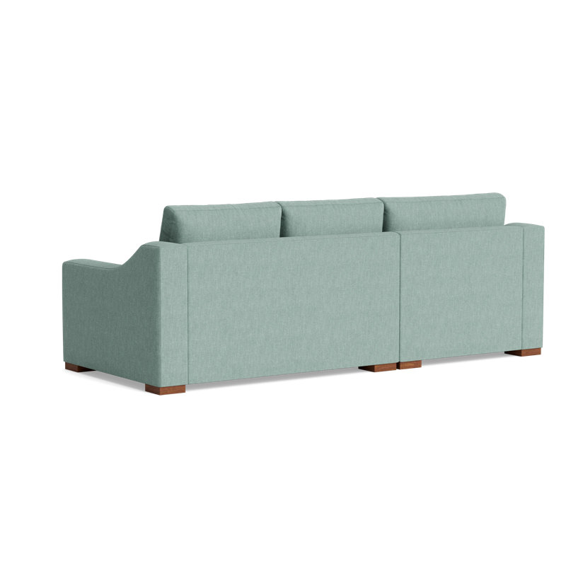 Lucca Chaise Sectional, Left Hand Facing, Performance Weave - Spa