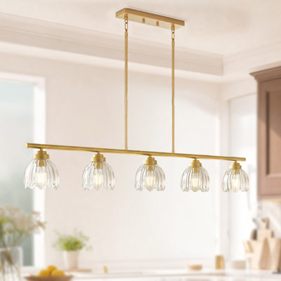 Metal Pendant Light with Glass Shades