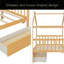 Lit en bois avec tiroirs-313702070